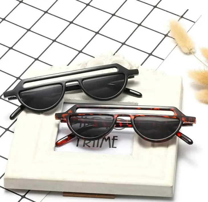 Новые полуоправы Солнцезащитные очки Мужские брендовые дизайнерские прозрачные линзы солнцезащитные очки для женщин модные