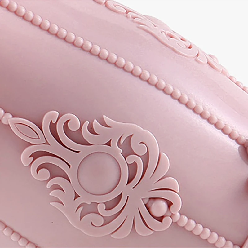 Flower Carved Cosmetic Storage Tube Desktop Pen Brush Lipstick Makeup Office Articles Organizer Box Sundries Container