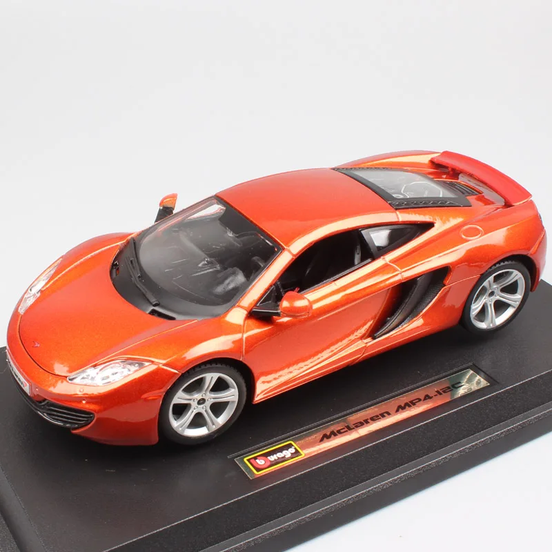 1/24 Scale BBurago luxury Mclaren MP4 12C coupe GTR sports racing auto die cast modeling car replica toy for children collection