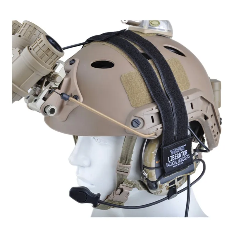 Conversion Kit for Tactical Helmet and Sordin Headset Stickers black DE FG (9)