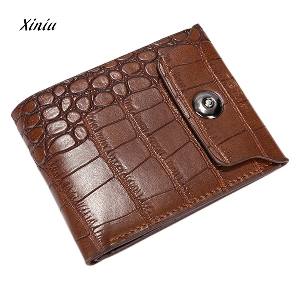 Luxury Men Leather Purse Wallet Clutch Hasp Slim Pockets Wallets ID