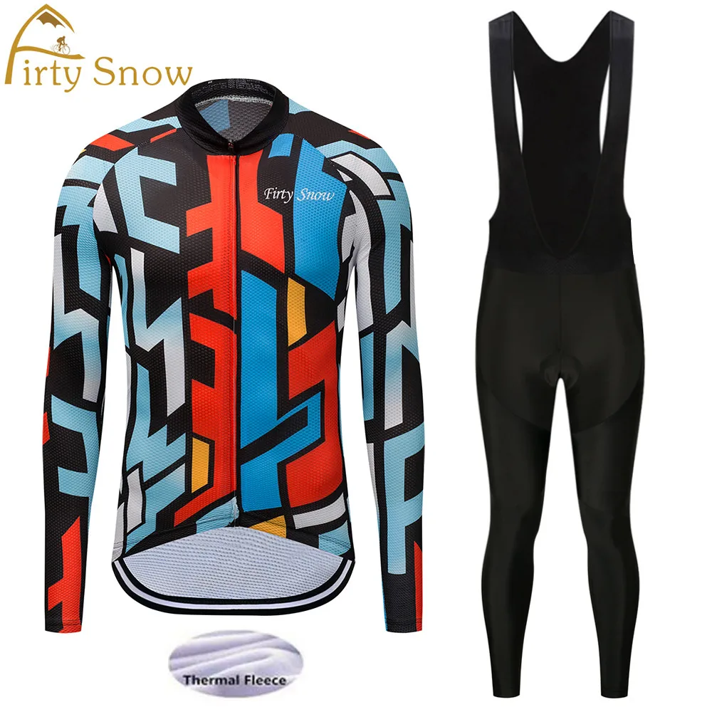 

2018 Men Winter Cycling Jerseys Set Breathable Blue Sport Windbreak Clothes Quick Dry 9D Gel Pad Bicycle Sportswear Bike Clothes