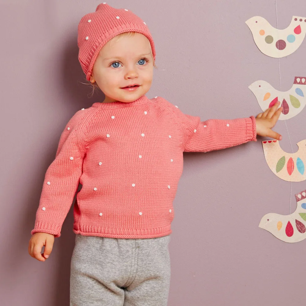 Brand100Cotton christmas sweater child kid baby girl clothes infant