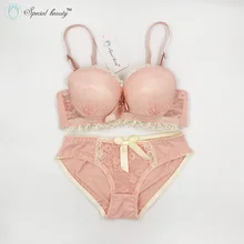 Специальный красивый мягкий комплект с бюстгальтером пуш-ап для девочек-подростков