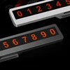 SRXTZM Auto Interior Phone Number Car Parking Number Plate Car Luminous Parking Number Plate Hidden Car Accessories Card 1pcs ► Photo 2/6