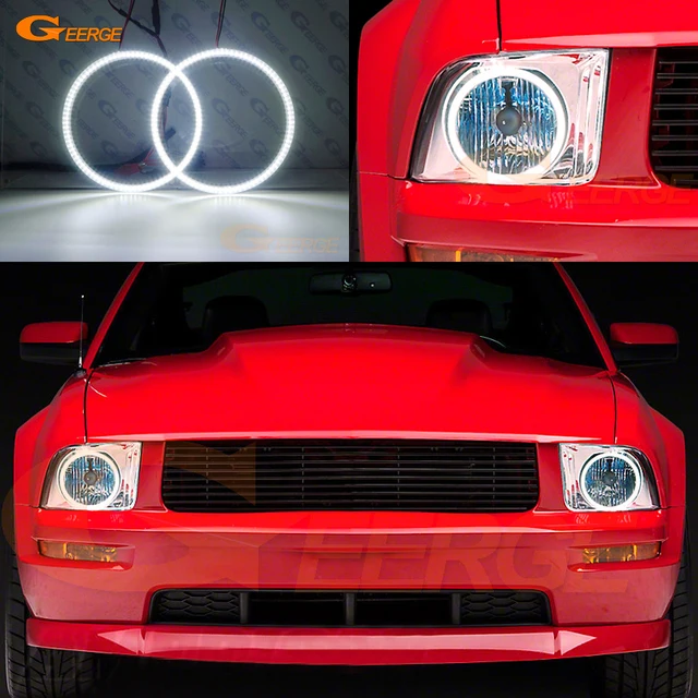 Aliexpress For Ford Mustang 2005 2006 2007 2008 2009 For Ford Mustang 2005 2006 2007 2008 2009 Headlight Excellent Ultra Bright Illumination Smd Led Angel Eyes Halo Ring Kit Drl