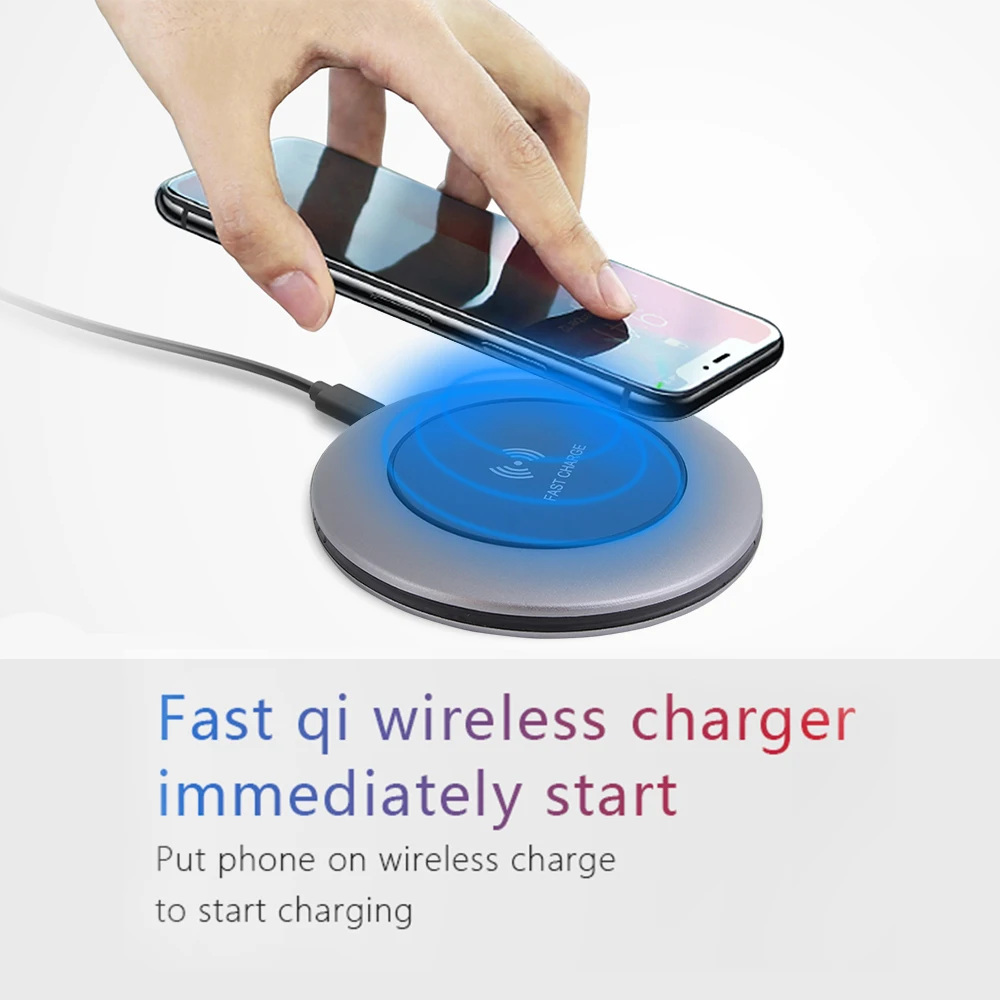 LAKASARA Standard 2000mA Portable Wireless Charger IN Mobile Phone Fast Charge Smart with Indicator for | Электроника