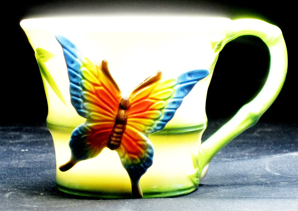 Новое поступление! Кофе cup Набор творческий Европейский костяного фарфора, кружки и чашки для Дня святого Валентина для подарка