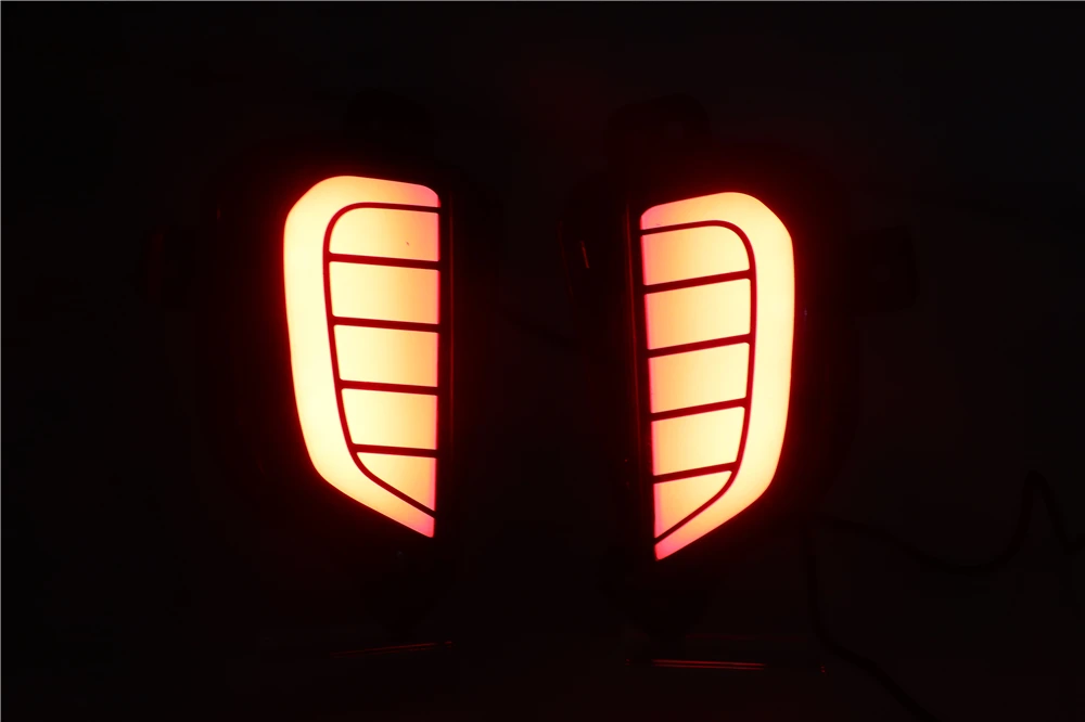 CSGJMY 2 шт. для Suzuki Ignis светодиодные задние тормозные огни бампер отражатель водительская лампа торможение 12 В водонепроницаемая лампа