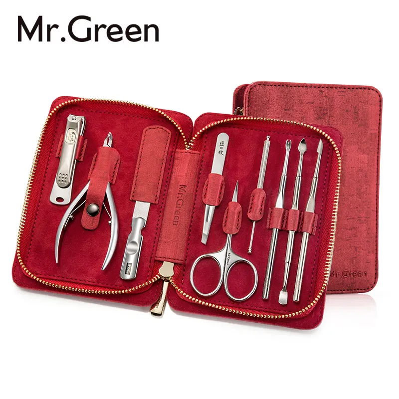 MR.GREEN 9 IN Nail cutter Professional Stainless steel scissors grooming kit art Cuticle Utility tools nail clipper manicur set 1 set 9 piece garden tools scissors shovel harrow home supply stainless steel