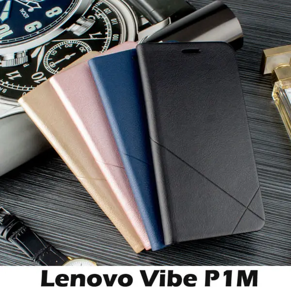 Чехол lenovo vibe p1m Роскошный кожаный флип чехол для задняя крышка телефона защитные