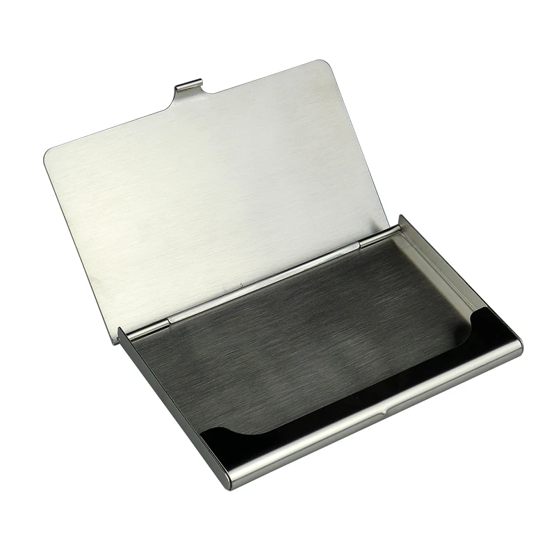 High-Grade Classic stainless steel men credit card holder women metal bank card case business card box pocket vogue high quality
