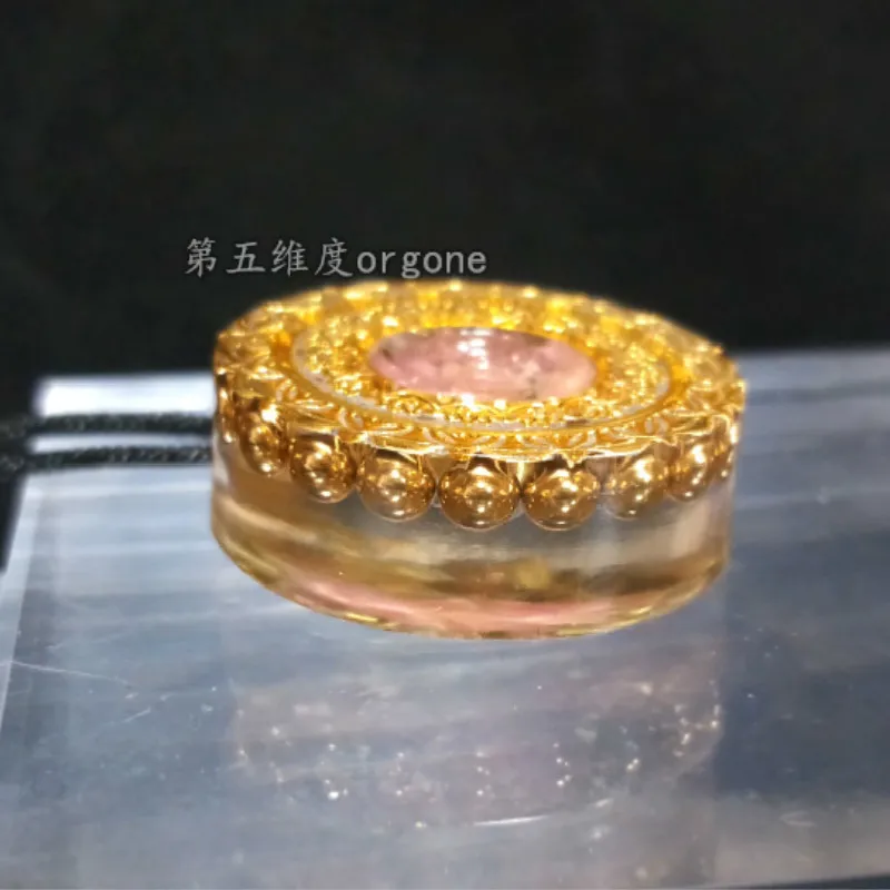 Orgone австрийский розовый кристалл правильный энергетический орган кулон