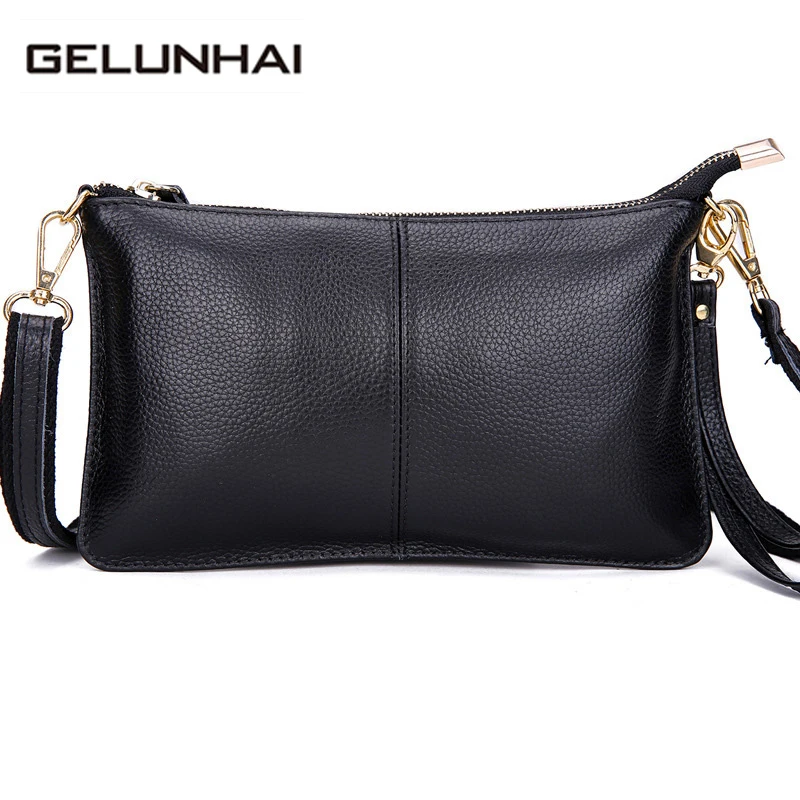 

First layer cow leather women messenger bags phone clutch bag high quality genuine leather bag small ladies shoulder bag Flap 1
