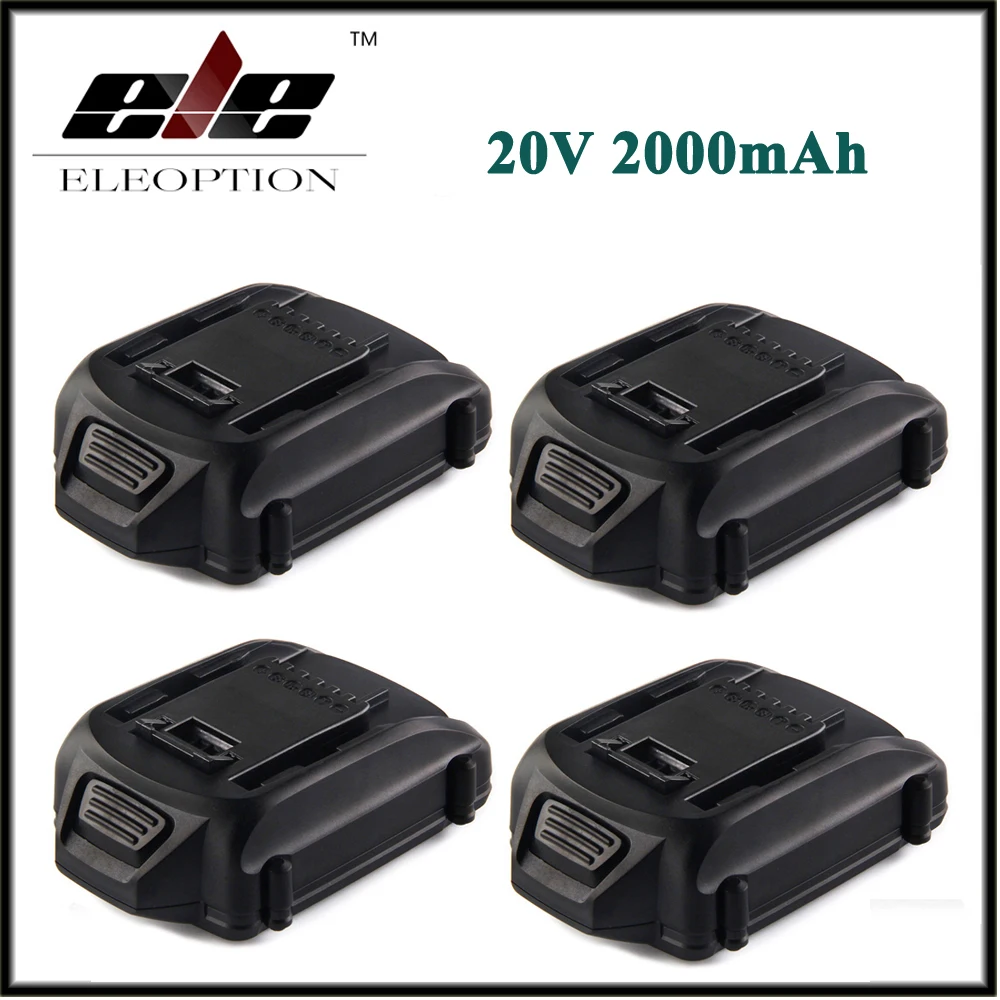 

Eleoption 4 PCS 20V 2000mAh 2.0Ah Li-ion Replacement Battery For WORX WA3520 WG545 WG155 WG255 WG251 WG151 WG151.5 WG155 WG155.5