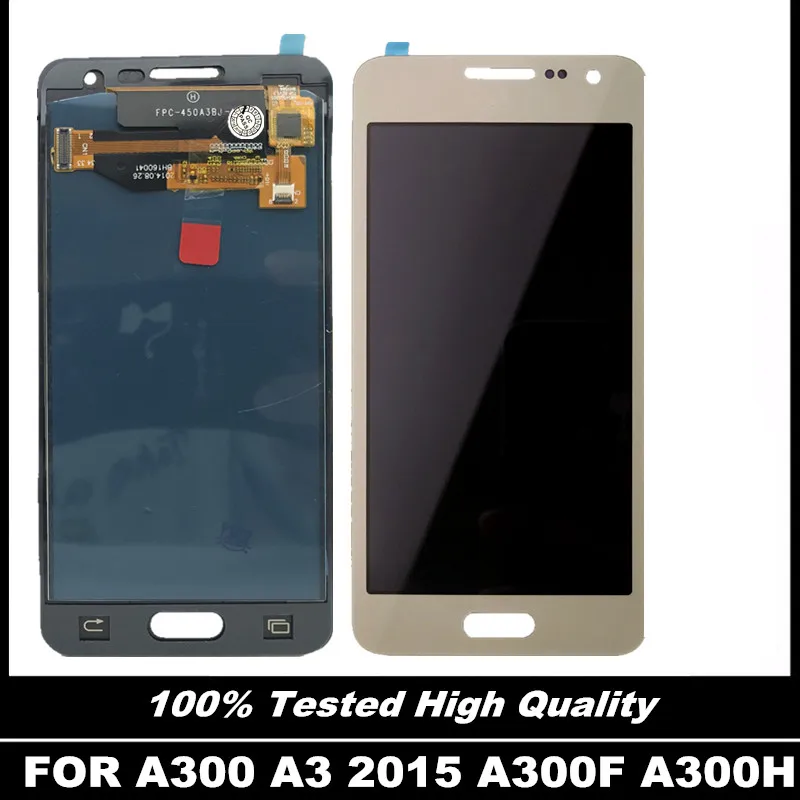 Для samsung Galaxy A3 2015 A300 A300F A300H ЖК-дисплей протестирован с кодирующий преобразователь