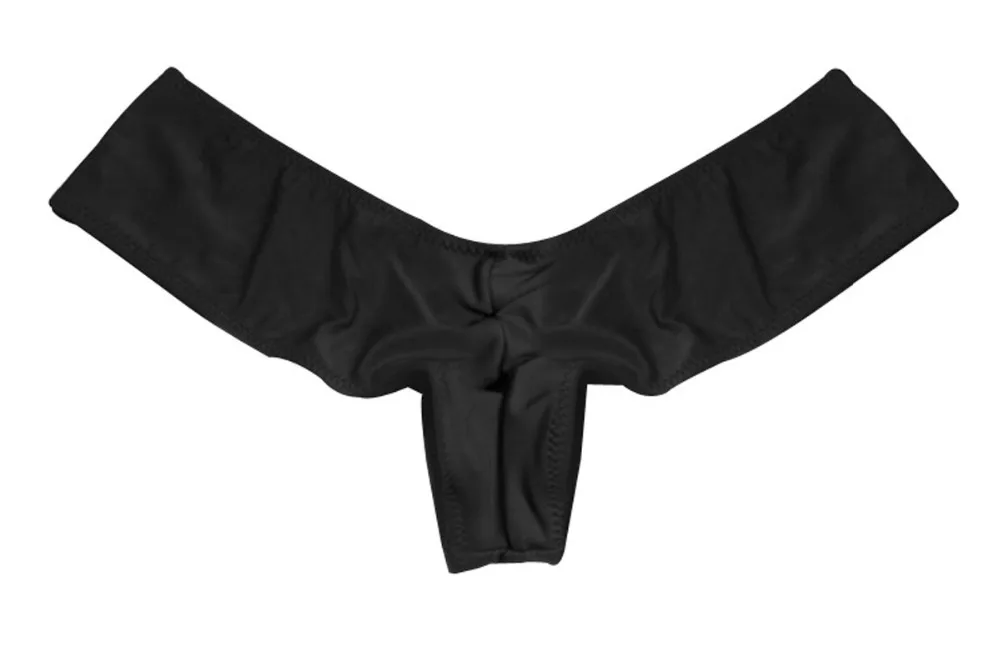 

2019 Sexy Pleated Thong Separates Swimsuit Shorts Panties Women Swimwear Bathing Suit Brazilian Tanga Bikini Bottom Plus Size XL