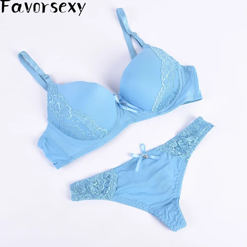 Sexy Bra Set Cheap High quality Bra And Thong Sets Solid Patchwork Lace Underwear Set for Women Push Up sexy bra and panty Bra & Brief Sets