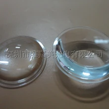 Мощный светодиодный стеклянный объектив диаметром 43,5 мм плоско-выпуклый светодиодный объектив, оптический стеклянный объектив