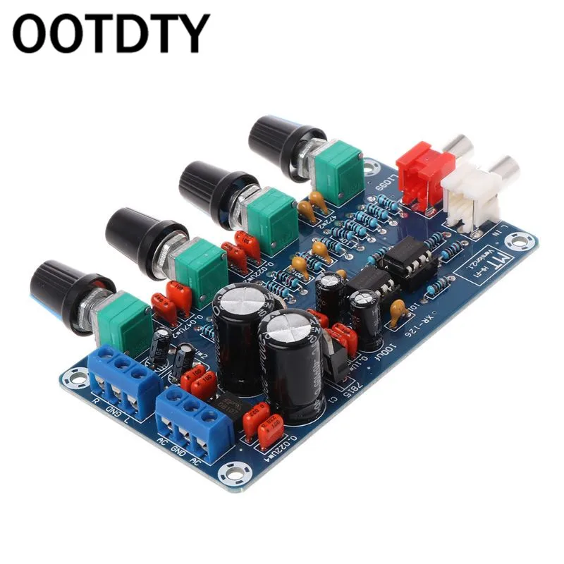 

Dual AC 12V-18V NE5532 Preamplifier Volume Tone Treble Midrange Bass Control Board DIY Kits