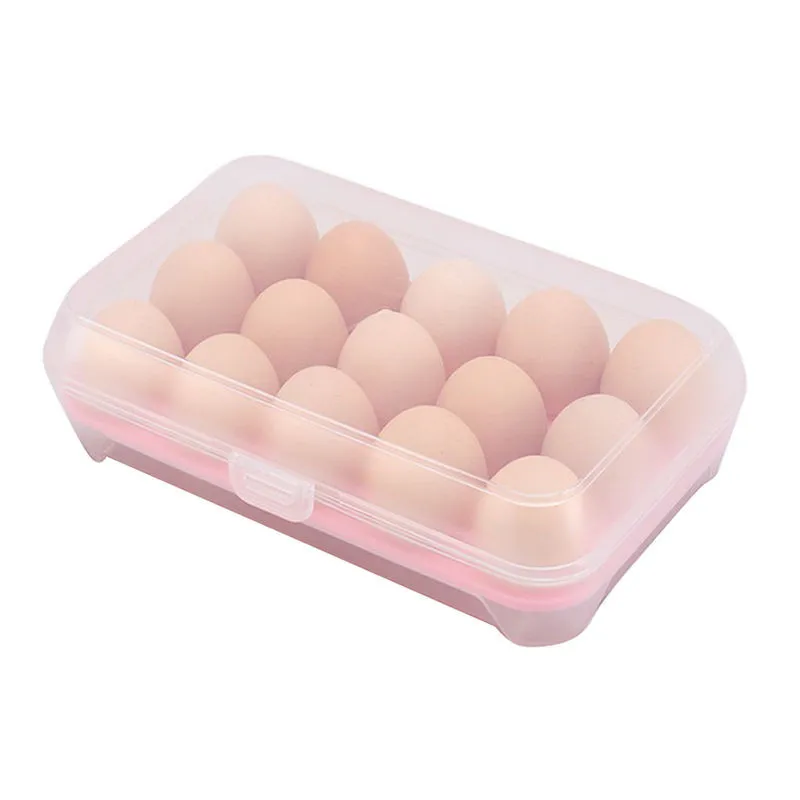 

Useful Refrigerator Egg Storage Box 15 Eggs Holder Food Small Item Storage Container Case Cover Locks Tightl For Kitchen 23Jun 5