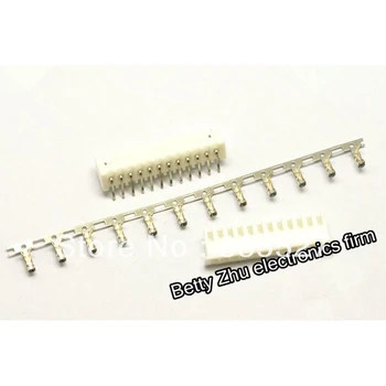 

100pcs/lot XH2.54-12P 12PIN terminal block 2.54MM pitch connector : plug + plastic bending needle socket + terminal