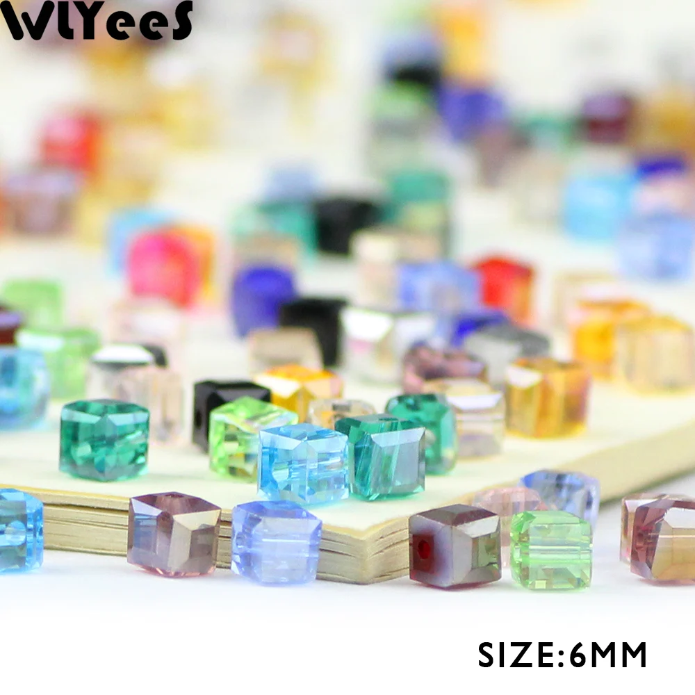 2 3 4 6 8mm Square shape Austrian crystal beads Square Glass Loose Spacer Bead Jewelry Bracelet Necklace Making DIY