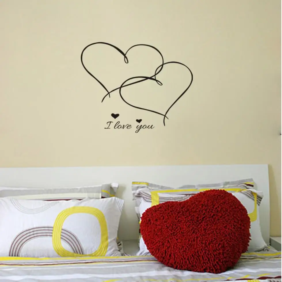Romantic Sweet Removable Vinyl Decal Art Mural Valentine's Home Couple