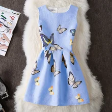 Robe Femme ete 2018 Slim Dress Elegant Butterfly Floral Pattern Girlish Dresses Lovely Cute Summer Short