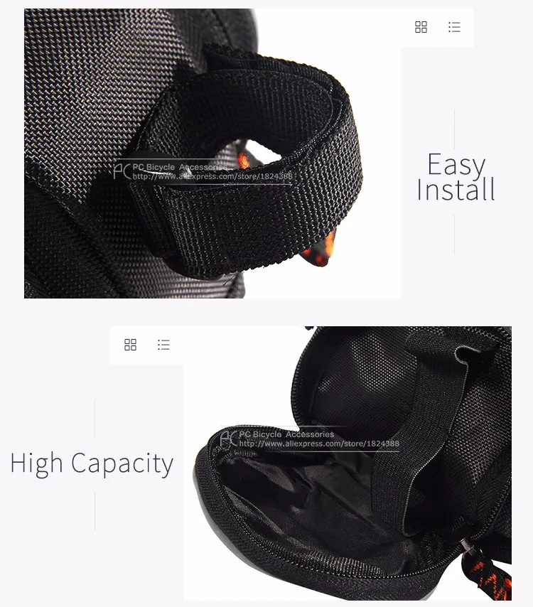 Flash Deal CBR Bicycle Bag MTB Road Mountain Bike Bag Tail Bag Waterproof Saddle Bag Seat Tail Pouch Cycling Package Accessories 1