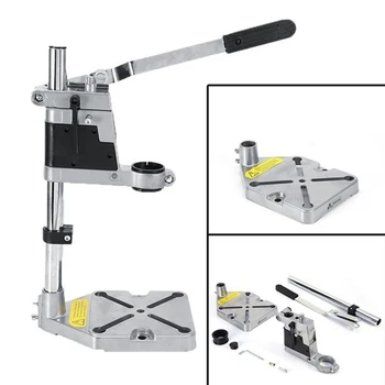 

Electric Drill Stand Bench Drill Press Stand Double Clamp Base Frame Drill Holder with Drill Press Vice Tools