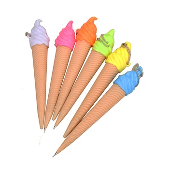 

1 Pcs Creative Cute Cartoon Ice Cream 15CM HB Mechanical Pencil Student Kawaii Prize Gift School Office Supplies Stationery