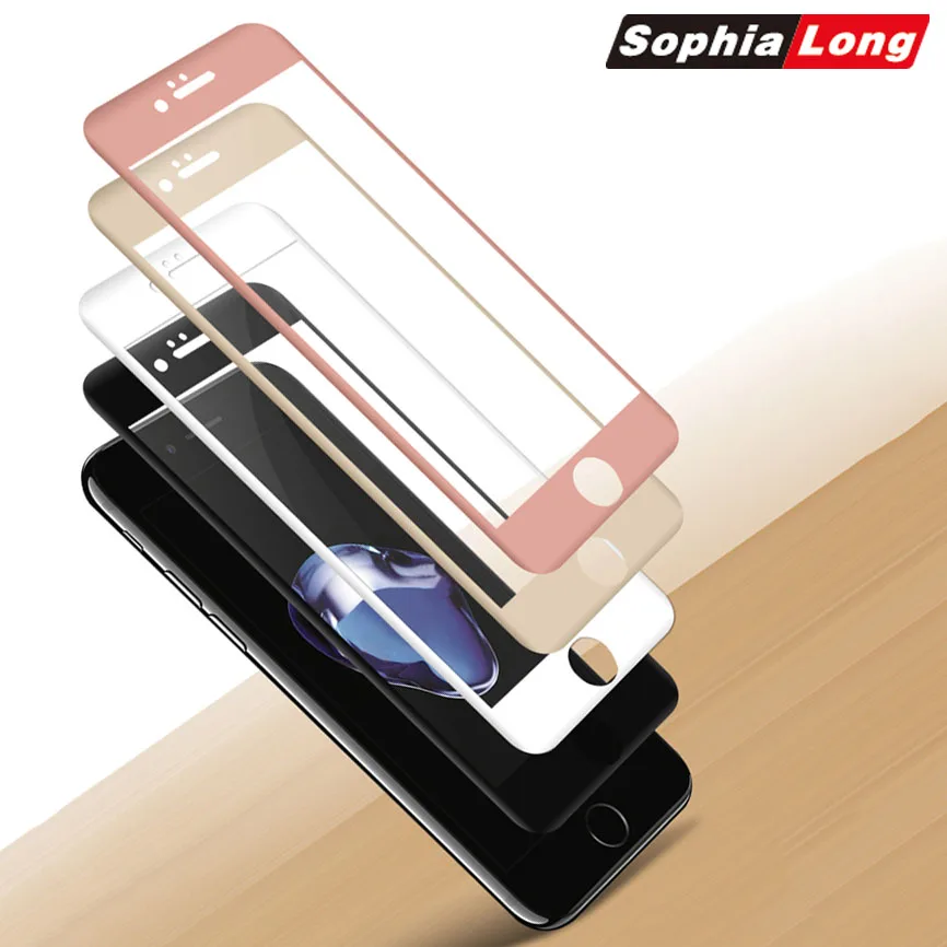 

Full Coverage Glass for iPhone 8 Tempered Glass for iPhone 7 Plus Screen Protector 3D Curved Surface for iPhone 7 Glass Cover 9H