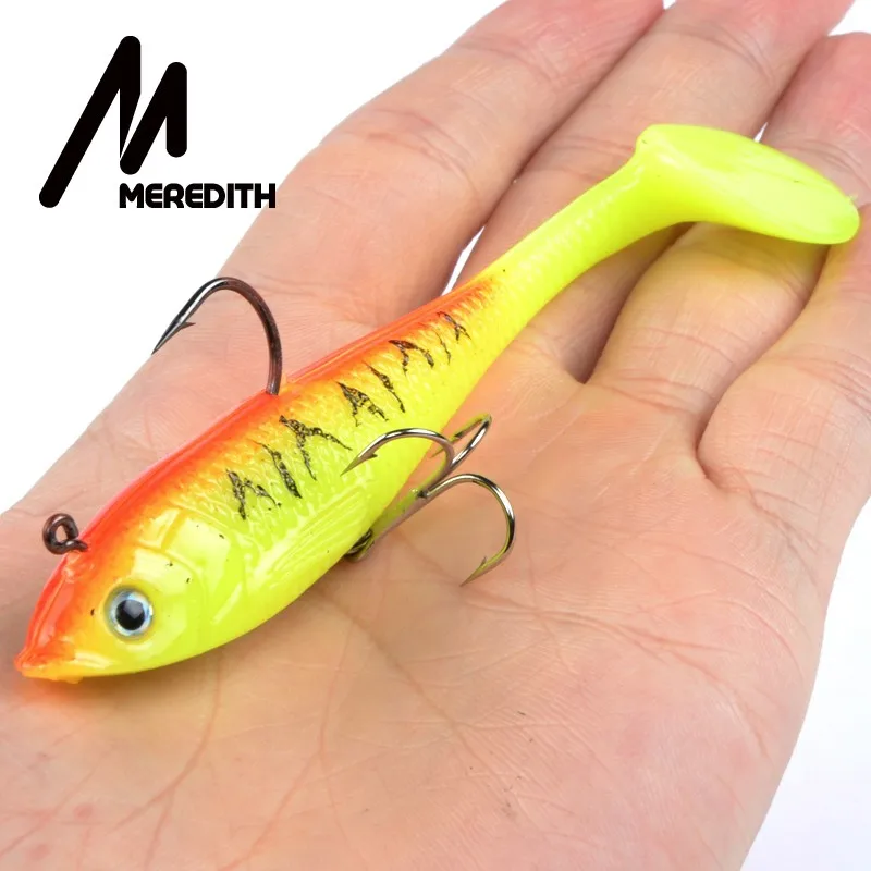 Meredith fishing 4 шт 19,4 г 10 см JXJ15-10 длинный хвост мягкие свинцовые рыболовные приманки Светящиеся рыболовные снасти мягкие приманки воблеры