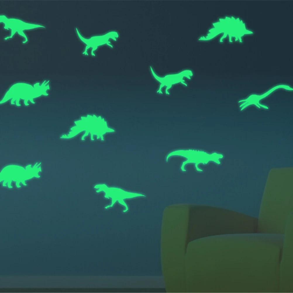 9 шт. светятся в темноте динозавров игрушки наклейки потолок наклейка Baby детская комната