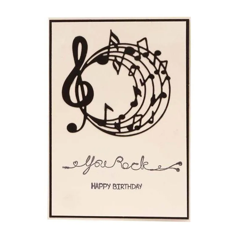 

Musical Flourish Note Cutting Dies 2019 for Card Making DIY Craft Dies Scrapbooking Album Decor Paper Stencil
