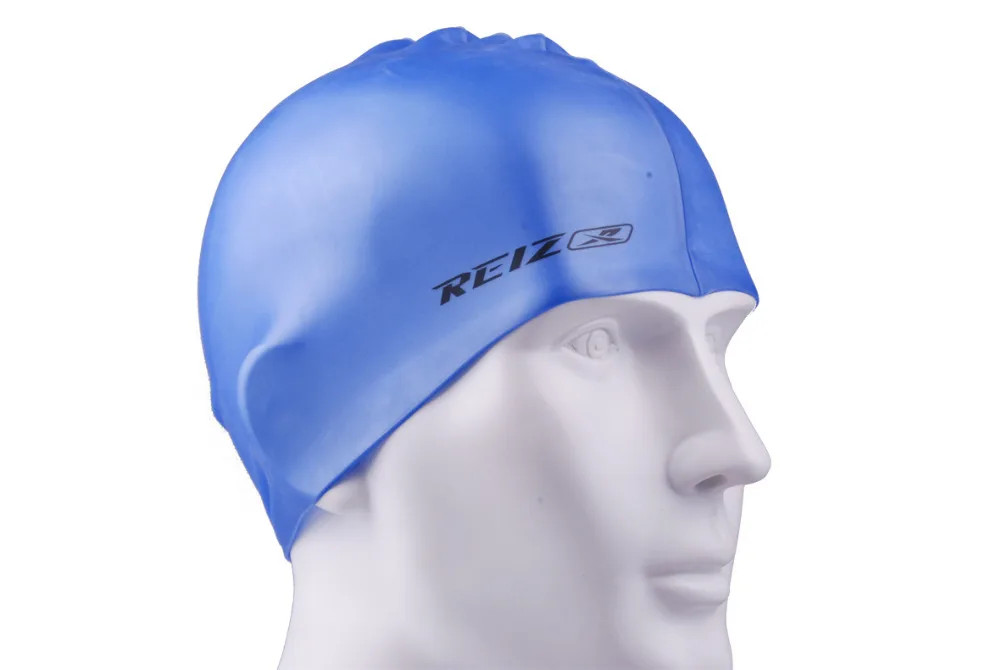 Unisex Adult Particle Swim hat swimming cap silicone hats water-proof to ear caps add size thickening Free shipping 4 Color | Спорт и