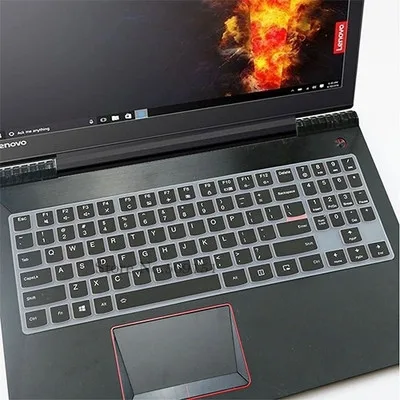 Силиконовая крышка клавиатуры защитная кожа для 15,6 ''lenovo Legion Y530 Y7000 R730 Y720 Y7000P Y540 Y9000K(15'') Y730 Y740(17 '' - Цвет: Black