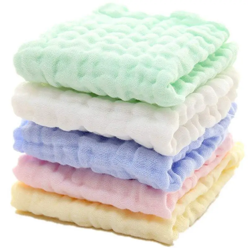 

6 layers of washed gauze square towel gauze cotton handkerchief 30x30 small towel washable wipes