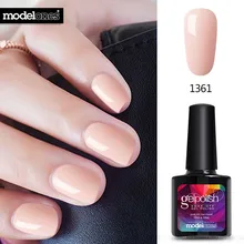 Modelones Newest Pink Color Nail Polish UV Led Long Lasting Nail Gel Polish DIY Nail Art Gel Lacquer Professional UV Gel Nail