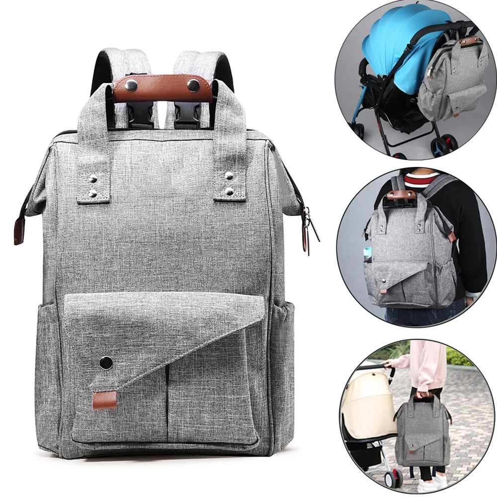 

Mon Maternity Nappy Bag Baby Diaper Bag USB Interface Nursing stroller bag Large Capacity Travel Backpack Waterproof Kits Mummy