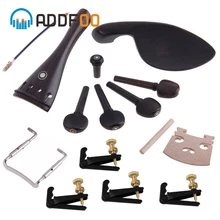 ADDFOO 4/4 Ebony скрипичные принадлежности Запчасти Набор с хвостовые штифты+ китайский кленовый мост Набор для скрипки s Запасные части