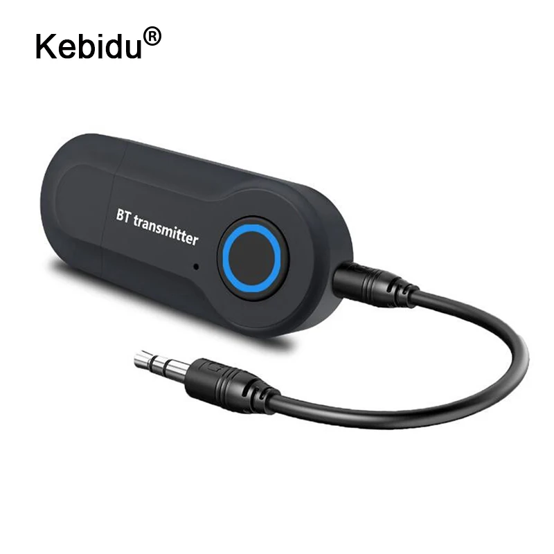 Kebidu Bluetooth передатчик 3,5 мм разъем аудио адаптер беспроводной Bluetooth 4,0 стерео аудио передатчик адаптер для наушников ТВ