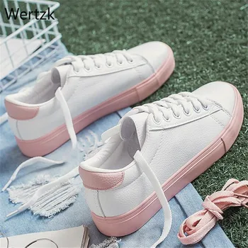 

2019 Spring Autumn Fashion Women Shoes Casual High Platform PU Leather Platform Simple Women Casual Mixed Colors Shoes Sneakers