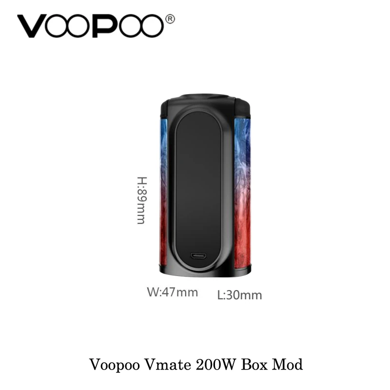 Voopoo Vmate 200 Вт TC коробка мод баланс заряда электронная сигарета питание от Двойной