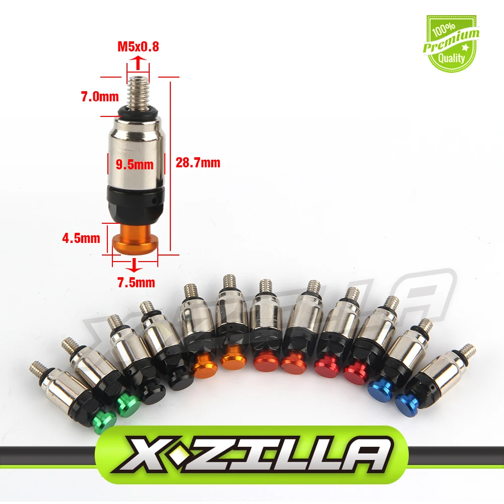 M5*0.8mm/M4*0.7mm Air Bleeder Valves For Dirt Bike MotorcycleExhaust