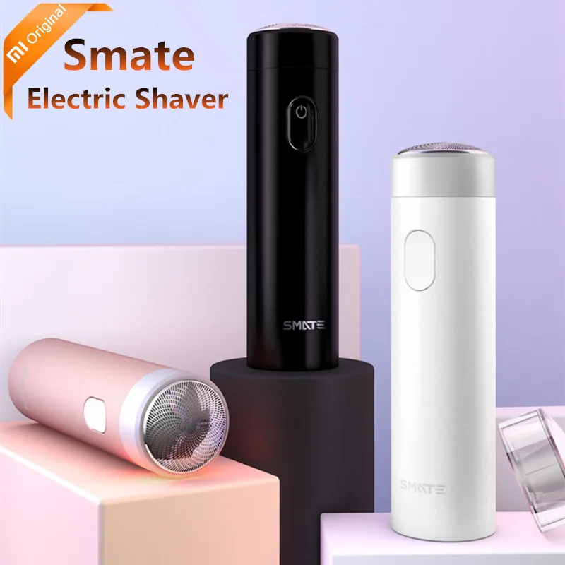 

Xiaomi Smate Electric Shaver Razor USB Rechargeable Dry Wet Shaving Machine for Men IPX7 Washable Three Leaf Blade Comfy Clean