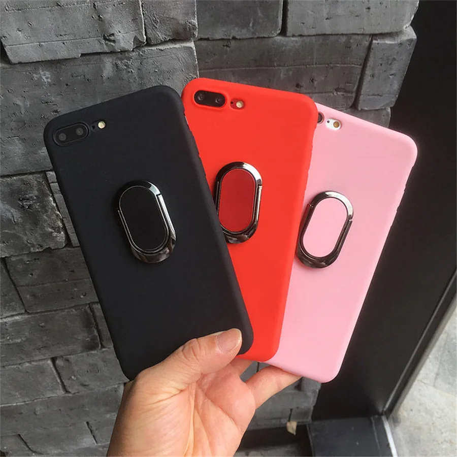 

360 Finger Ring Stand Case for Huawei P9 Lite P10 P20 Pro Cases Magnet Kickstand Soft Cover for Huawei P20 Lite Nova 3 Nova 3i