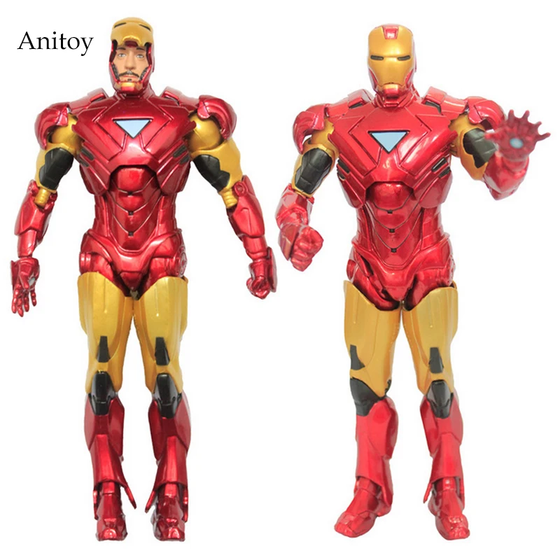 

20cm Marvel Iron Man 3 Action Figure Superhero Iron Man Tonny Mark 42 PVC Figure Toy IM001