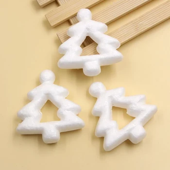 

10PCS 7.5CM Mini Cute Christmas Tree Modelling Polystyrene Styrofoam Foam Ball DIY Supplies For Home Decor Christmas Decoration